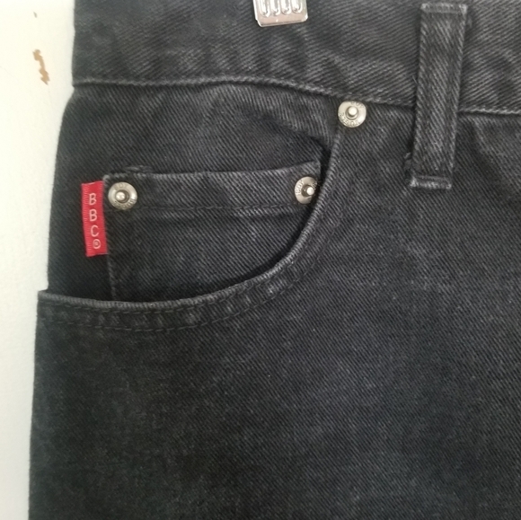 Vintage 90s Black Bugle Boy Jeans 36×29 Skate Goth Men - Picture 6 of 9